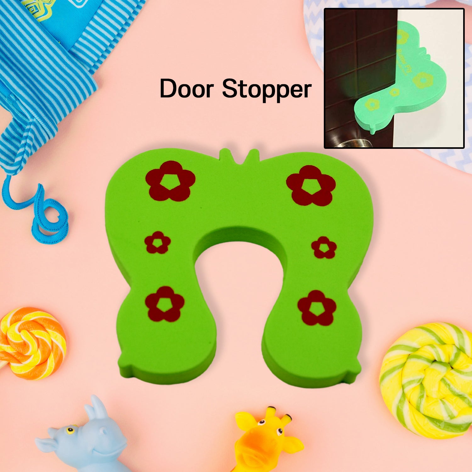 6039 Child Safety Protection Baby Safety Cute Animal Security Card Door Stopper (1pc ) 6039 Child Safety Protection Baby Safety Cute Animal Security Card Door Stopper (1pc )